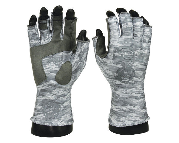 Half Finger Guide Glove - Gray Water Camo