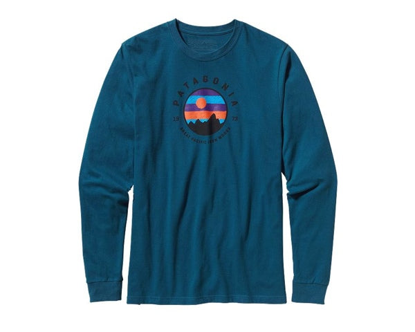 Patagonia Men's Long-Sleeved Moonbeam Bivy Cotton T-Shirt - Crater Blue