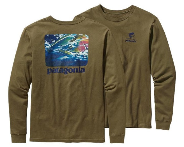 Patagonia Men's L/S World Trout Steelhead Fatigue Green – Dream