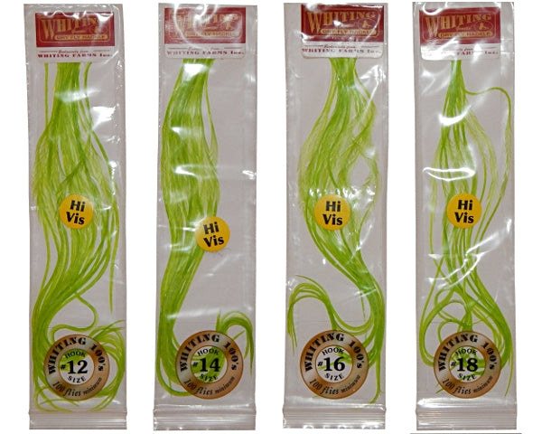 Whiting 100's - Hi Vis Fluorescent Green Chartreuse