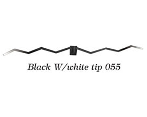 Streamer Legs - Black with White Tips
