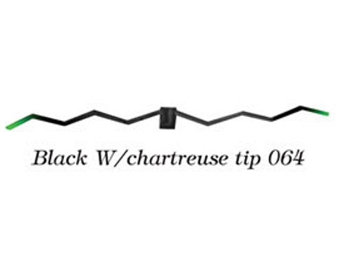 Streamer Legs - Black with Chartruese Tips