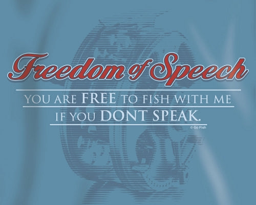 Freedom of Speech - Stone Blue