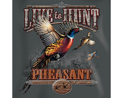 Live to Hunt Pheasant - Charcoal