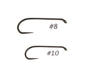 Black Barbless 2XL Nymph Hook #8-10