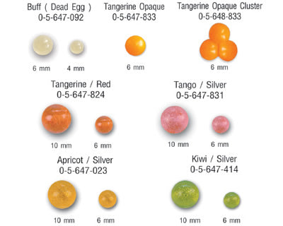 Otter's Sparkle Soft Egg Material - Tangerine/Red