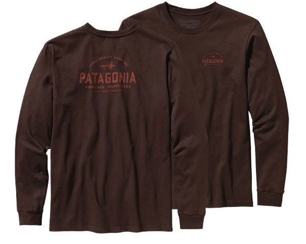 Patagonia Men's L/S Dry Fly Java Brown
