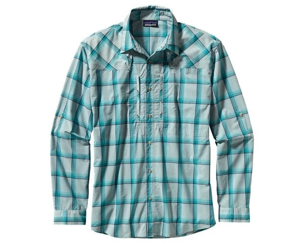 Patagonia Men's L/S Sun Stretch Shirt Sespe Tobago Blue
