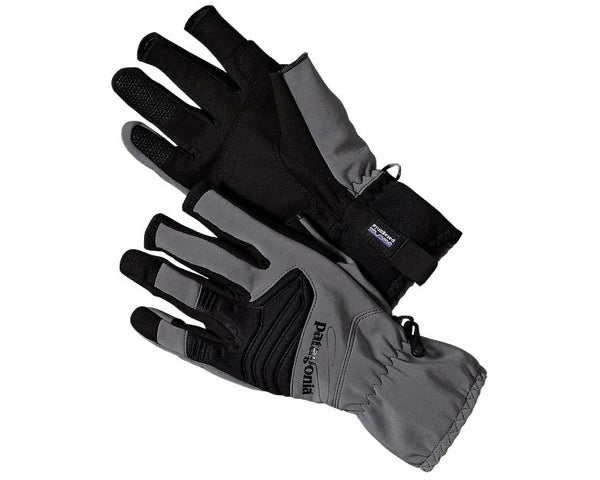 Patagonia Shelled Insulator Fingerless Gloves - Narwhal Grey