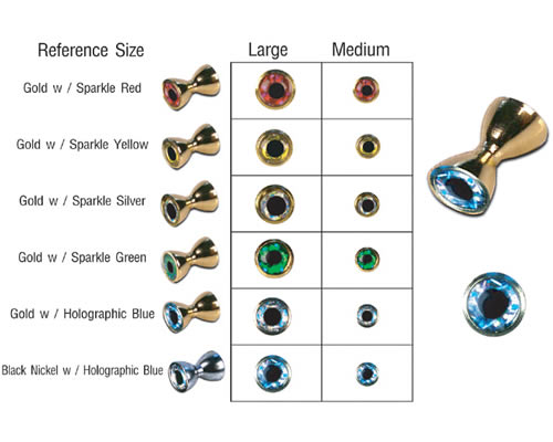 Sparkle Dumbbell Eyes - Gold w/ Sparkle Yellow