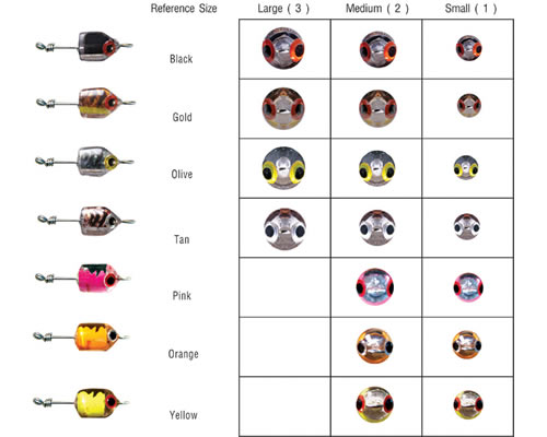 Trina's Bullet Sculpin Head - Yellow - Small or Medium.