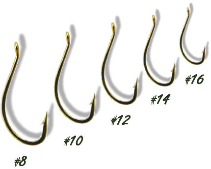 25 - Up Eye Scud Hook 7009-Bronze #8-16