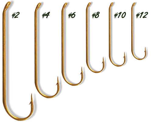 100 - 6XL Streamer Hook 7030-Bronze #2-10