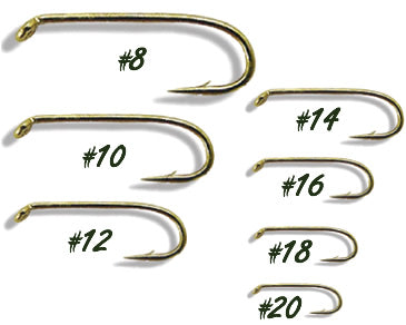 100 - 1XL Nymph Hook 7076-Bronze #8-20