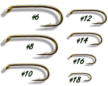 25 - 0XL Wet Fly Hook 7077-Bronze #6-18