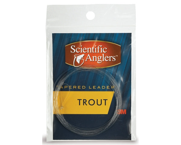 Freshwater Nylon Tapered Leader with loops - 3 pack - 9' Trout 6X
