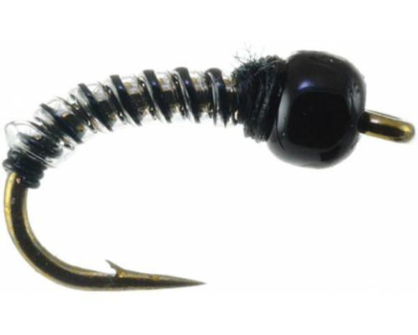 Tube Midge - Tungsten - Black